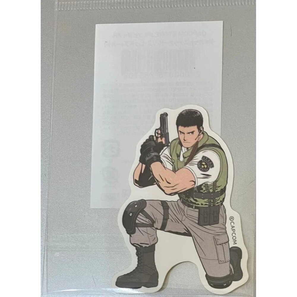 Resident Evil Chris Sticker Capcom Store Exclusive Japan BIOHAZARD